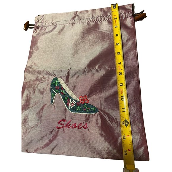 Drawstring shoe bag Jewelry bag 4 1/2" x 10" - Picture 6 of 10